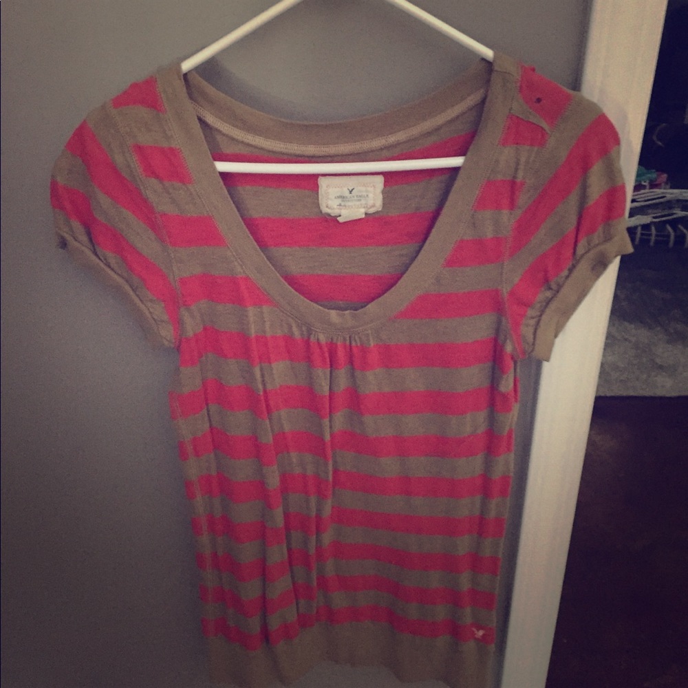 American Eagle Striped Tee